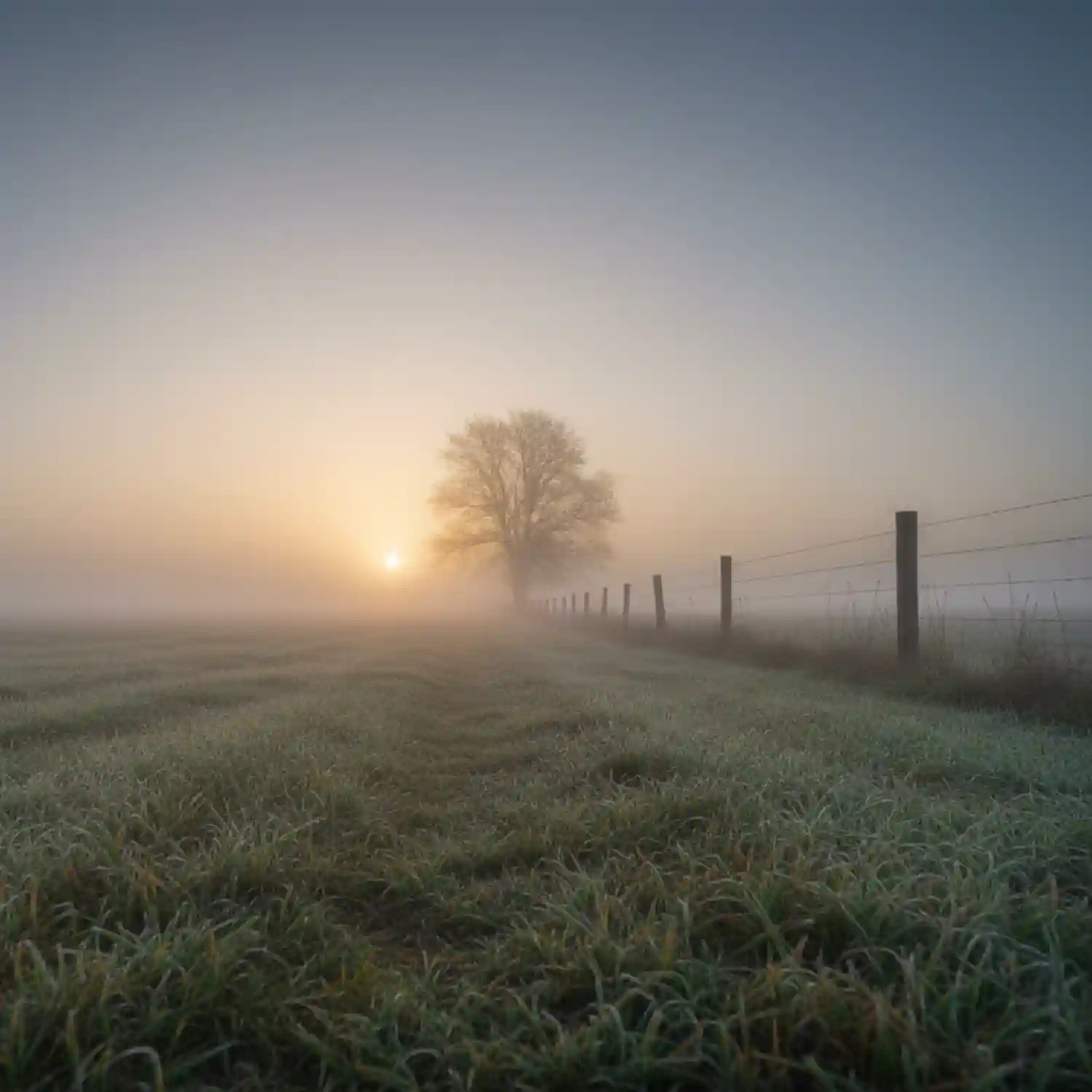 fence-in-pasture-at-dawn